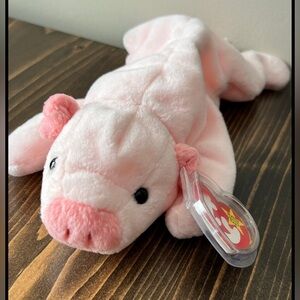 Ty "Squealer" the pig-1 of Original 9 Beanies of 1993-Retired 1998
